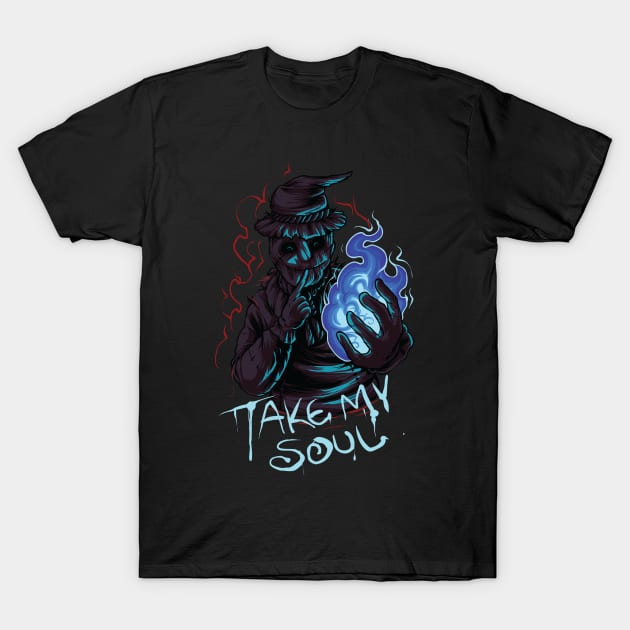 scarecrow take my soul T-Shirt by Norzeatic